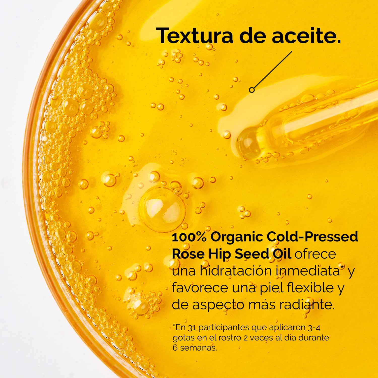 100% ORGANIC COLD-PRESSED ROSE HIP SEED OIL (ACEITE DE SEMILLA DE ROSA DE MOSQUETA HIDRATANTE Y ANTIEDAD)